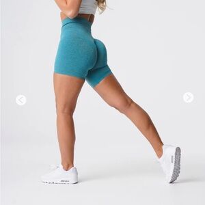 NVGTN Teal Pro Seamless Shorts